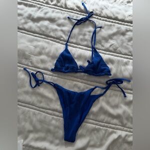 Zaful Royal Blue Bikini Set
